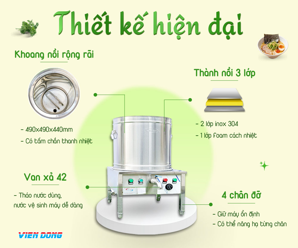 Nồi nấu phở 120L
