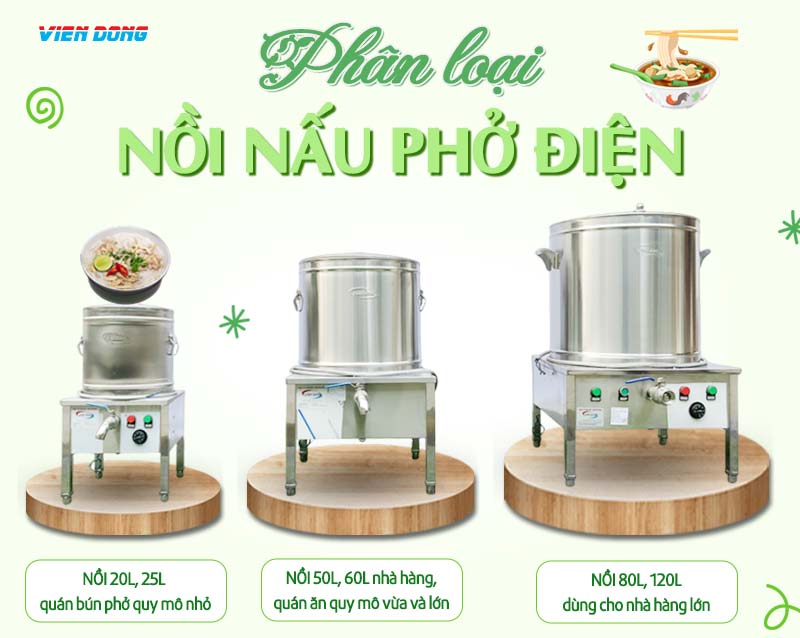 nồi nấu phở điện 3 ngăn 