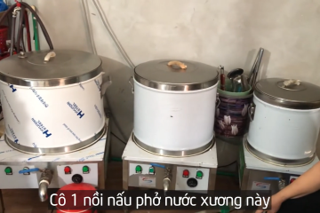 Không còn vất vả khi sử dụng bộ 3 nồi nấu phở điện Viễn Đông